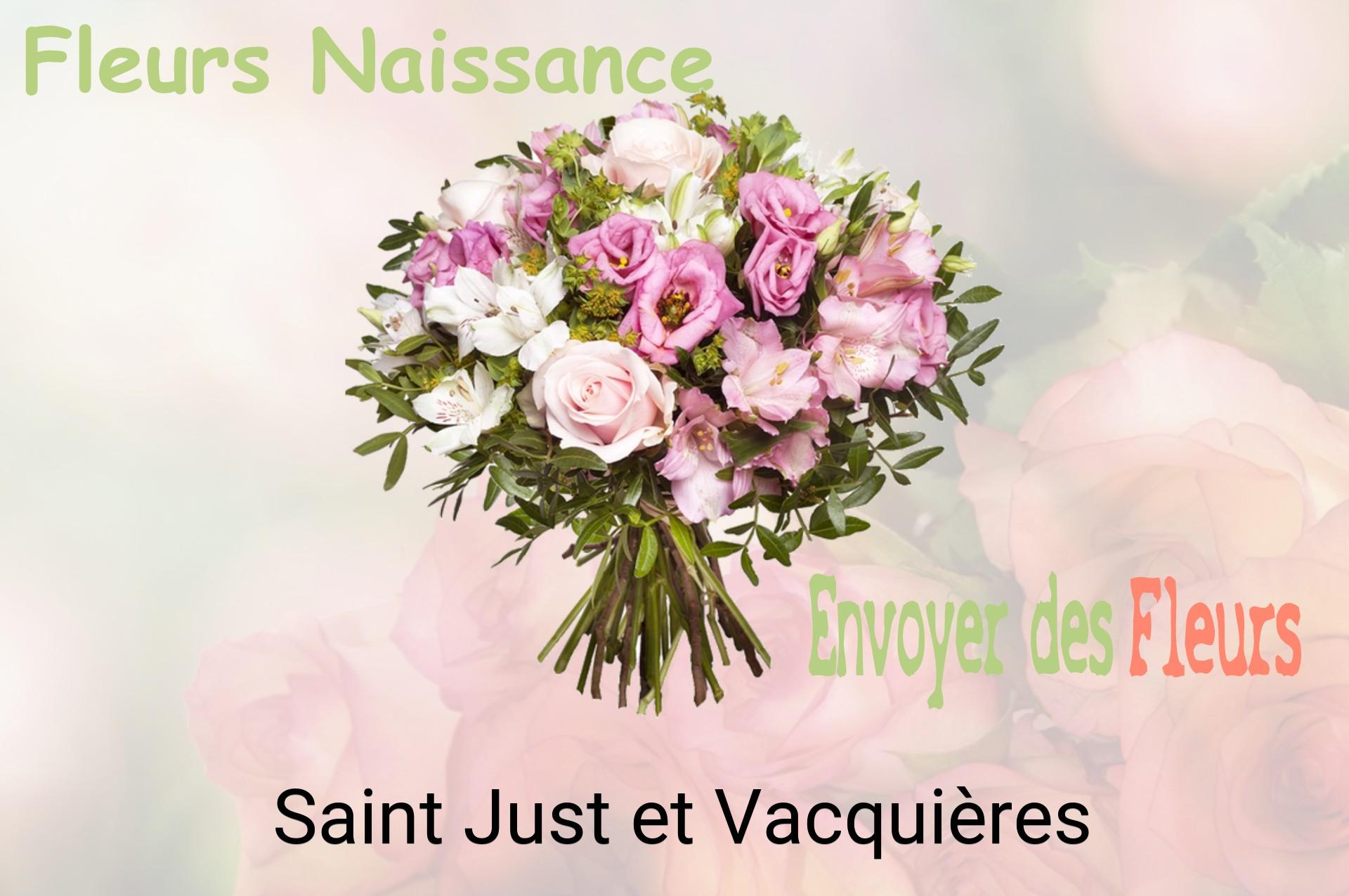 Bouquet de fleurs de naissance livré à Saint-Just-et-Vacquières